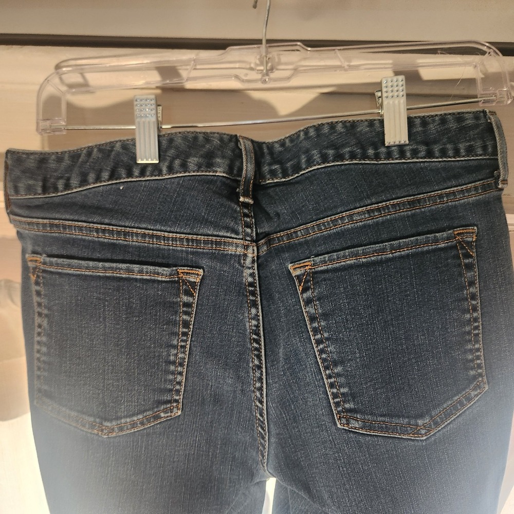 Eddie Bauer Bootcut Jeans Blue Denim Stretch Women Button Size 8S - Picture 10 of 10
